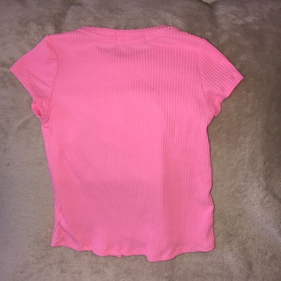 Young hearts size 5 pink unicorn 🦄 shirt tie knot front 💕 - Picture 3 of 4